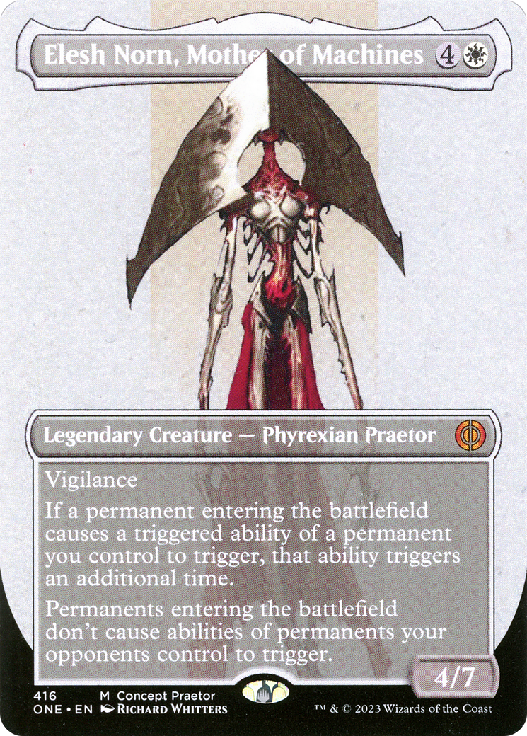 Elesh Norn, Mother of Machines (Borderless Concept Praetors) [Phyrexia: All Will Be One] | Good Games Morley