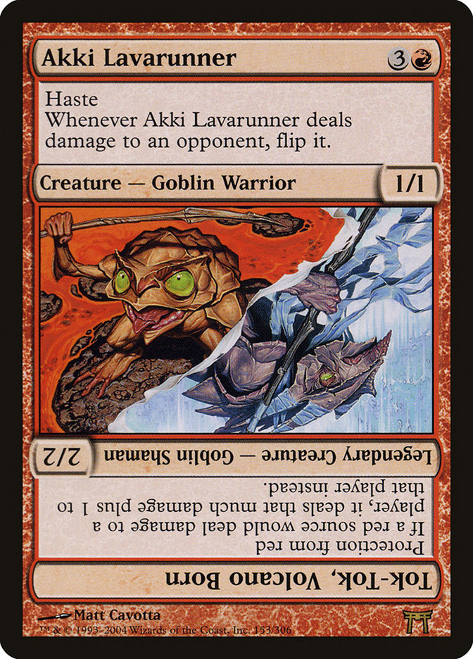 Akki Lavarunner // Tok-Tok, Volcano Born [Champions of Kamigawa] | Good Games Morley