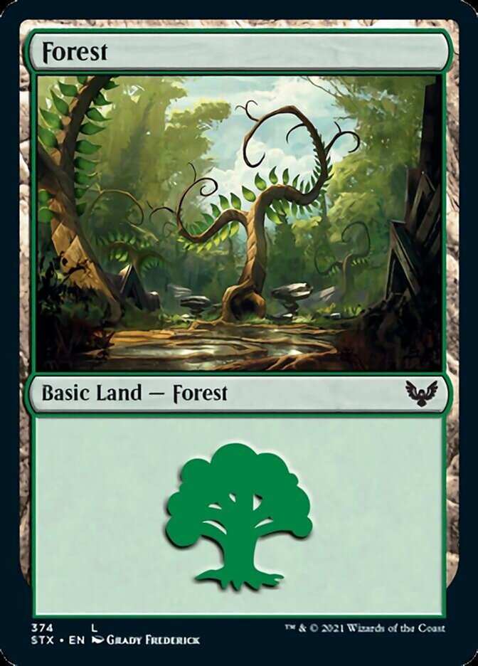 Forest (374) [Strixhaven: School of Mages] | Good Games Morley
