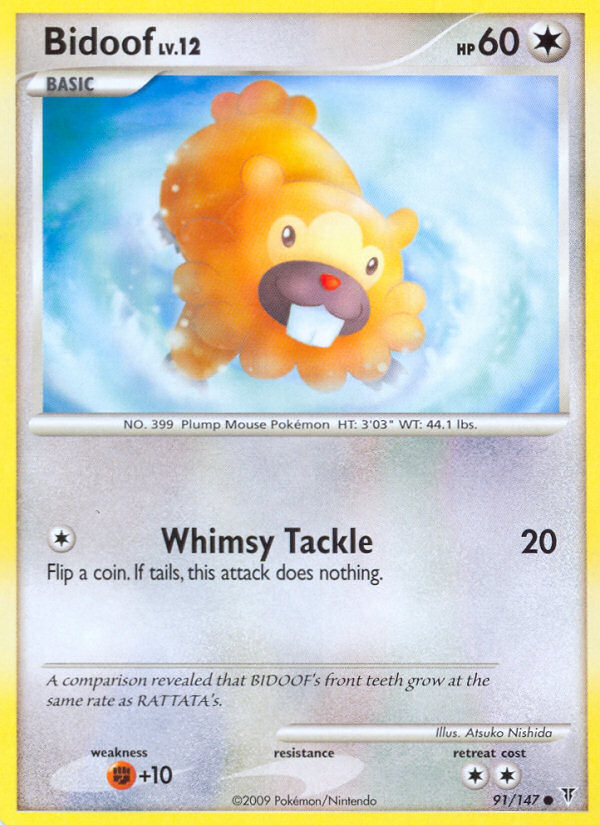 Bidoof (91/147) [Platinum: Supreme Victors] | Good Games Morley