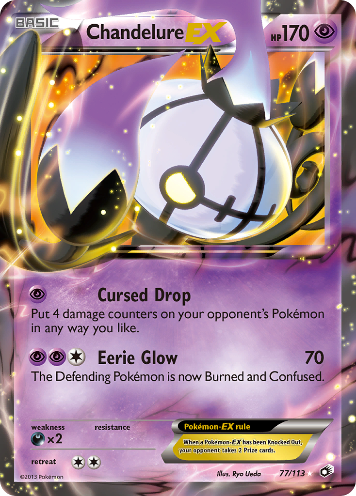 Chandelure EX (77/113) [Black & White: Legendary Treasures] | Good Games Morley