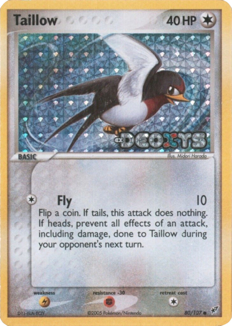 Taillow (80/107) (Stamped) [EX: Deoxys] | Good Games Morley