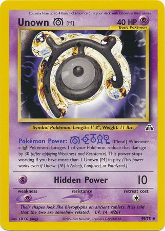 Unown [M] (49/75) [Neo Discovery Unlimited] | Good Games Morley