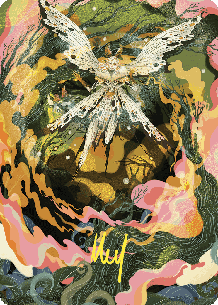 Greater Auramancy Art Card (Gold-Stamped Signature) [Wilds of Eldraine Art Series] | Good Games Morley