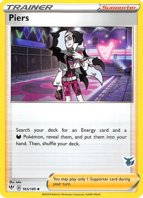 Piers (165/189) (Eevee Deck) [Battle Academy 2022] | Good Games Morley
