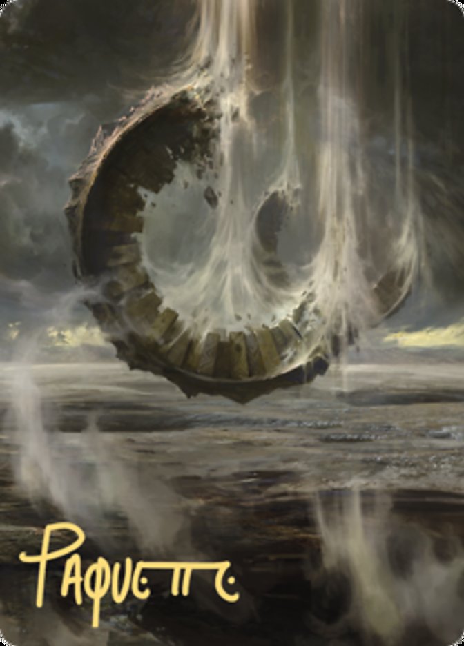 Wasteland Art Card (Gold-Stamped Signature) [Zendikar Rising Art Series] | Good Games Morley