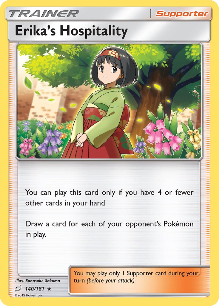 Erika's Hospitality (140/181) (Theme Deck Exclusive) [Sun & Moon: Team Up] | Good Games Morley