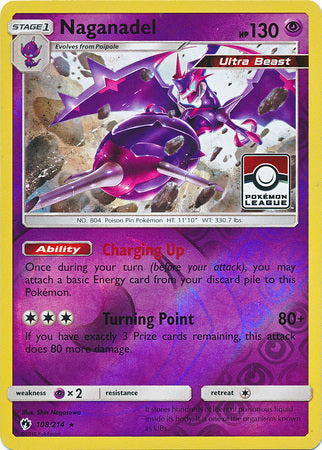 Naganadel (108/214) (League Promo) [Sun & Moon: Lost Thunder] | Good Games Morley