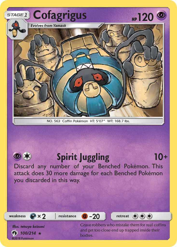 Cofagrigus (100/214) [Sun & Moon: Lost Thunder] | Good Games Morley