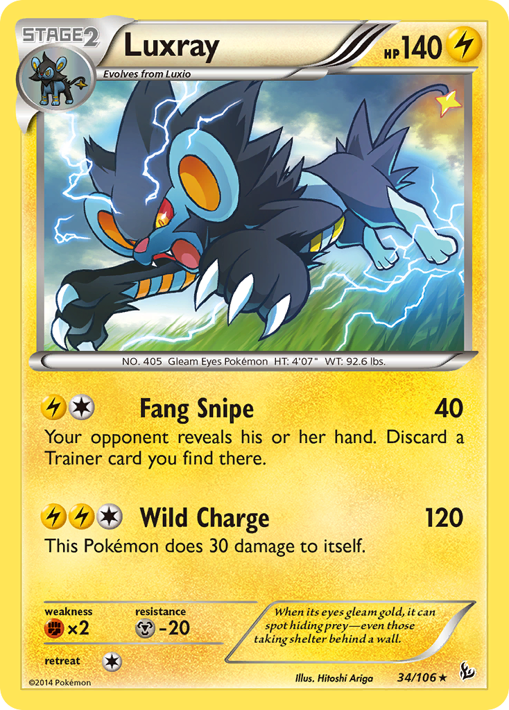 Luxray (34/106) [XY: Flashfire] | Good Games Morley