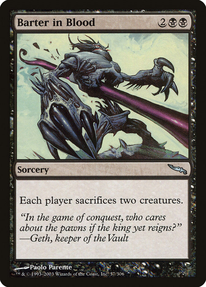 Barter in Blood [Mirrodin] | Good Games Morley