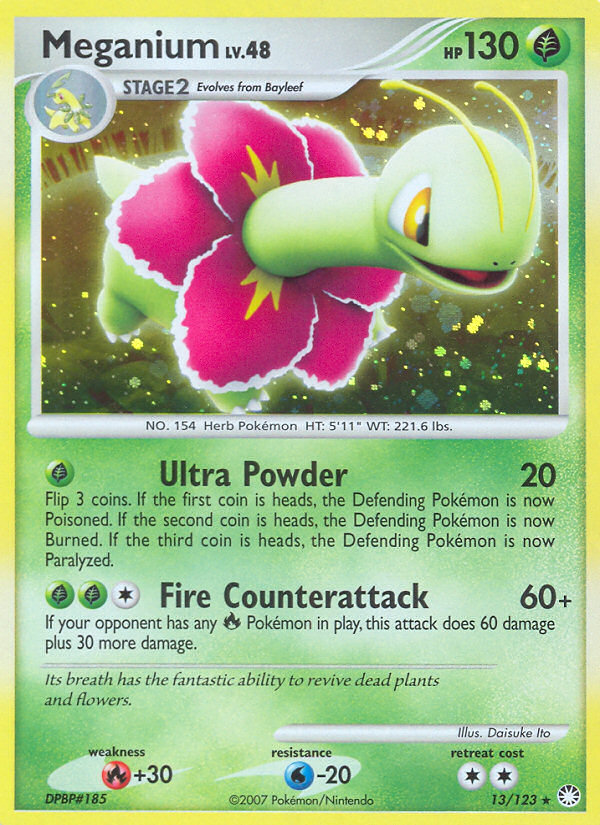 Meganium (13/123) [Diamond & Pearl: Mysterious Treasures] | Good Games Morley