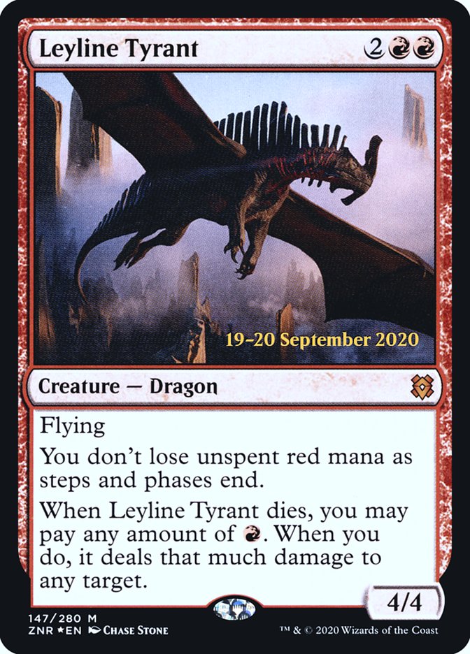 Leyline Tyrant [Zendikar Rising Prerelease Promos] | Good Games Morley
