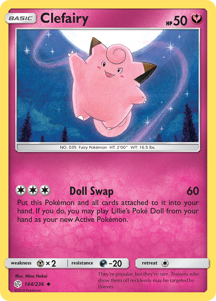 Clefairy (144/236) [Sun & Moon: Cosmic Eclipse] | Good Games Morley