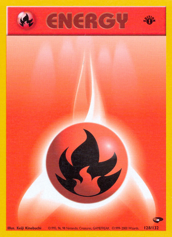 Fire Energy (128/132) [Gym Challenge 1st Edition] | Good Games Morley