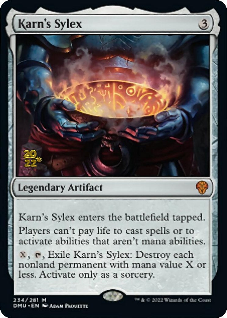 Karn's Sylex [Dominaria United Prerelease Promos] | Good Games Morley