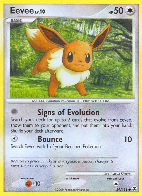 Eevee (59/111) [Platinum: Rising Rivals] | Good Games Morley