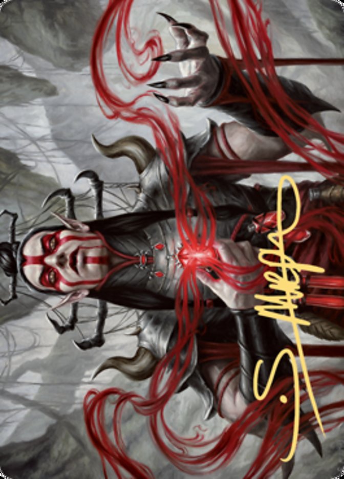 Malakir Blood-Priest Art Card (Gold-Stamped Signature) [Zendikar Rising Art Series] | Good Games Morley