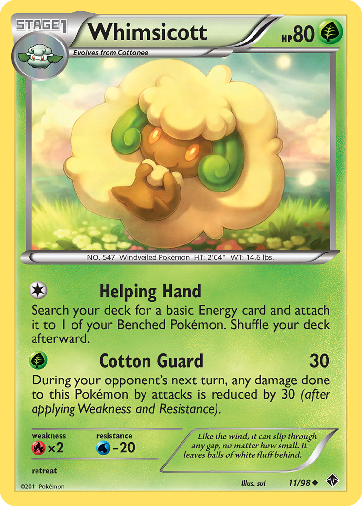 Whimsicott (11/98) [Black & White: Emerging Powers] | Good Games Morley