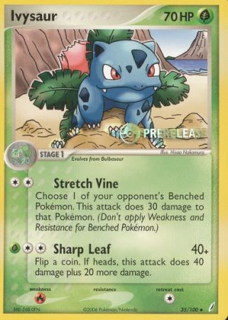 Ivysaur (35/100) (Prerelease Promo) [Nintendo: Black Star Promos] | Good Games Morley