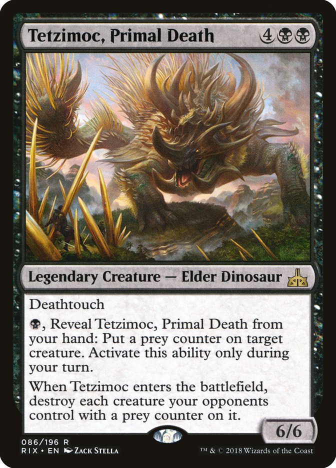 Tetzimoc, Primal Death [Rivals of Ixalan] | Good Games Morley