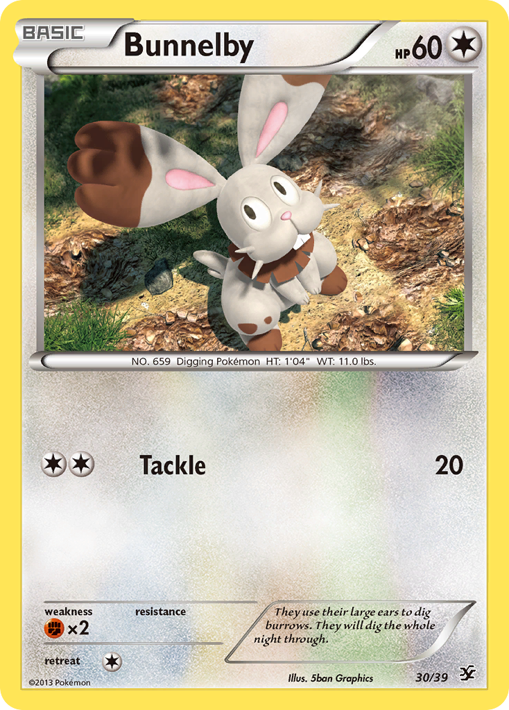 Bunnelby (30/39) [XY: Kalos Starter Set] | Good Games Morley