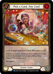 Pick a Card, Any Card (Yellow) [EVR168] (Everfest)  1st Edition Extended Art Rainbow Foil | Good Games Morley
