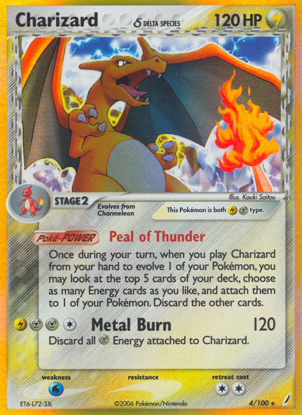 Charizard (4/100) (Delta Species) [EX: Crystal Guardians] | Good Games Morley