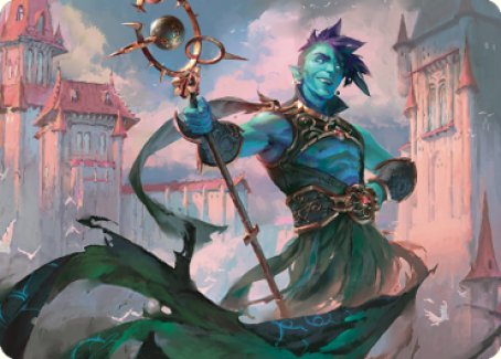 Haughty Djinn Art Card [Dominaria United Art Series] | Good Games Morley