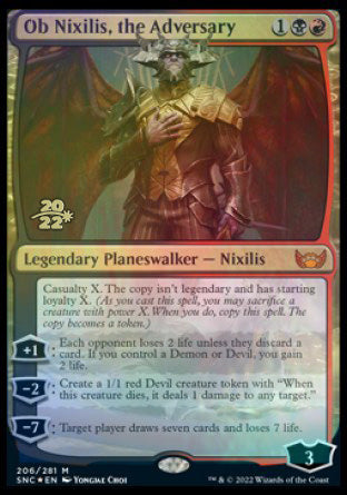 Ob Nixilis, the Adversary [Streets of New Capenna Prerelease Promos] | Good Games Morley