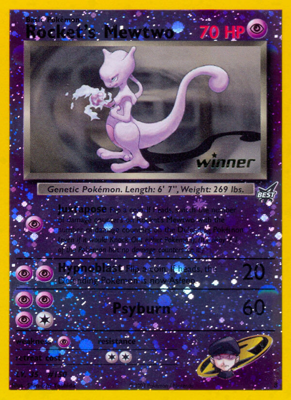Rocket's Mewtwo (8) (Winner) [Best of Promos] | Good Games Morley