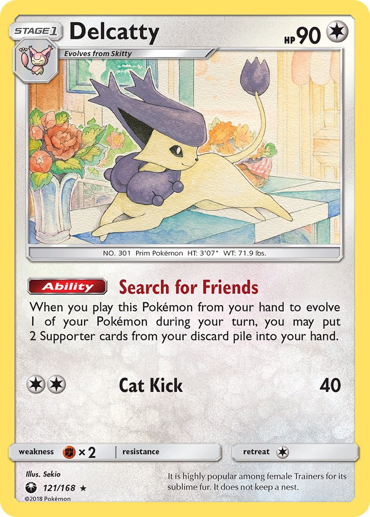 Delcatty (121/168) (Theme Deck Exclusive) [Sun & Moon: Celestial Storm] | Good Games Morley