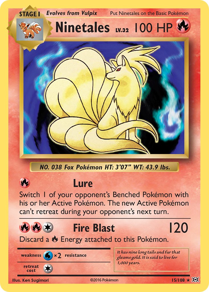 Ninetales (15/108) (Theme Deck Exclusive) [XY: Evolutions] | Good Games Morley
