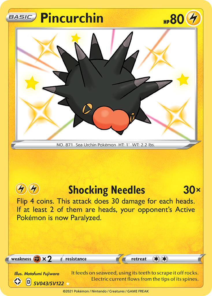 Pincurchin (SV043/SV122) [Sword & Shield: Shining Fates] | Good Games Morley