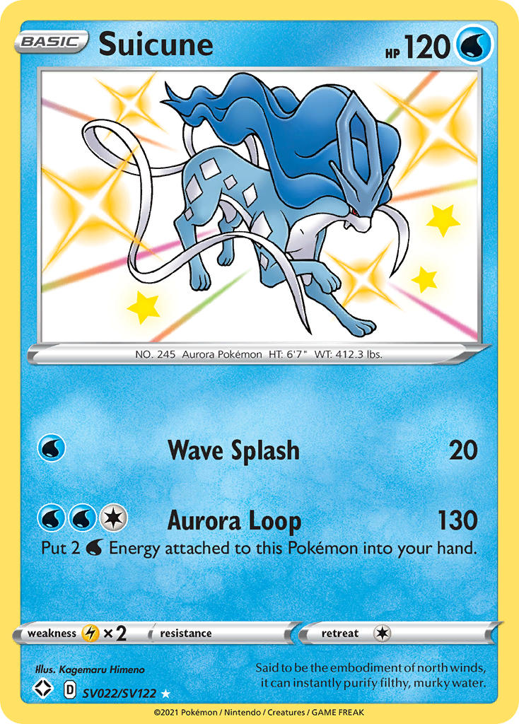 Suicune (SV022/SV122) [Sword & Shield: Shining Fates] | Good Games Morley