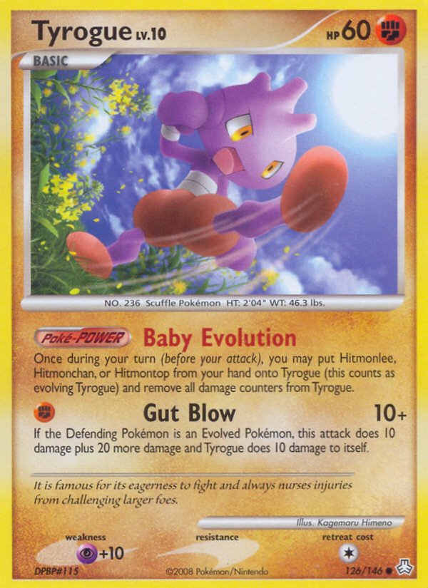 Tyrogue (126/146) [Diamond & Pearl: Legends Awakened] | Good Games Morley