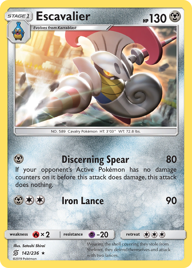 Escavalier (142/236) [Sun & Moon: Unified Minds] | Good Games Morley