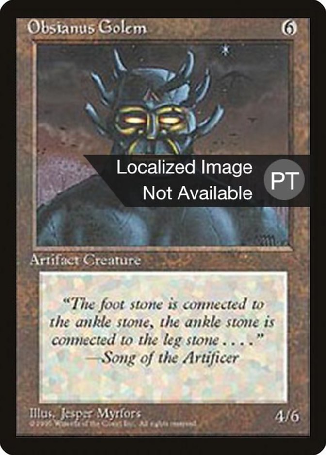 Obsianus Golem [Fourth Edition (Foreign Black Border)] | Good Games Morley