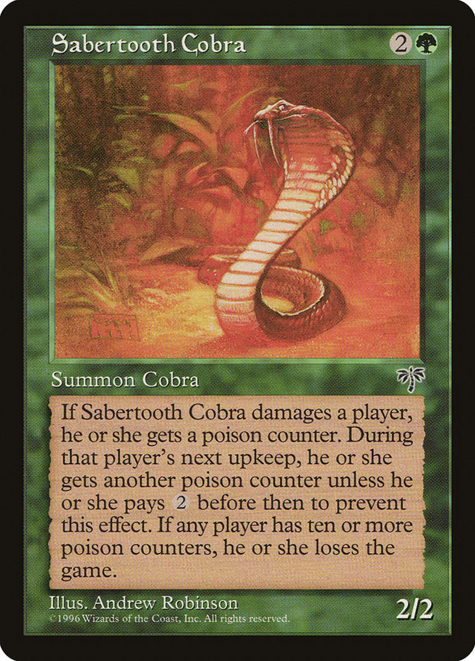 Sabertooth Cobra [Mirage] | Good Games Morley
