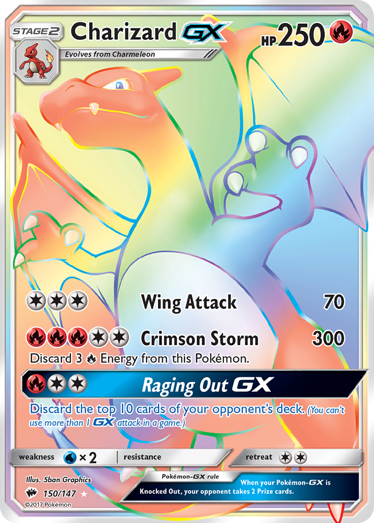 Charizard GX (150/147) [Sun & Moon: Burning Shadows] | Good Games Morley