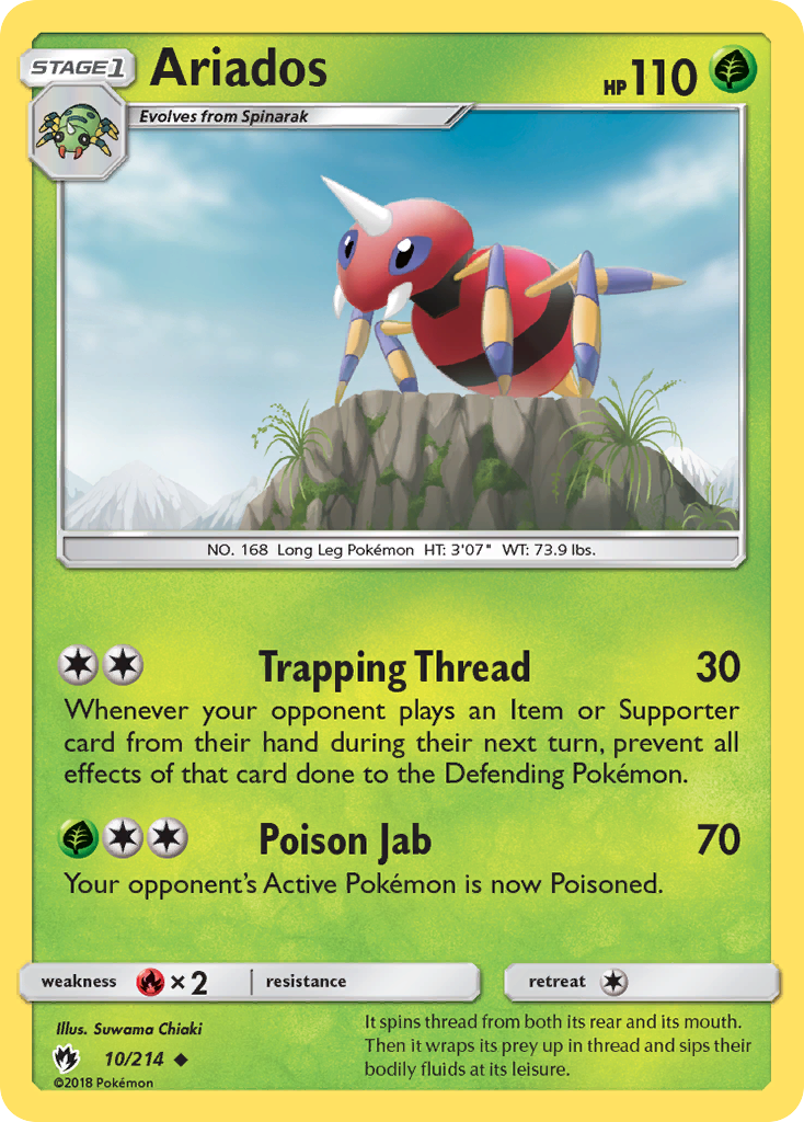 Ariados (10/214) [Sun & Moon: Lost Thunder] | Good Games Morley
