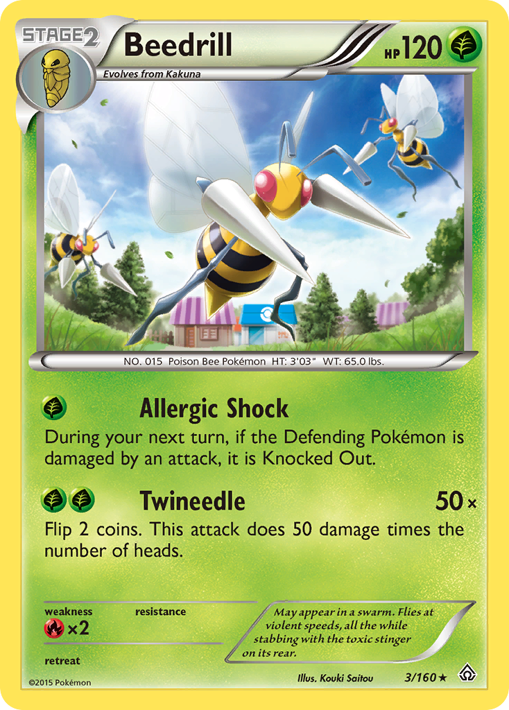 Beedrill (3/160) [XY: Primal Clash] | Good Games Morley