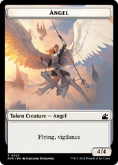 Goblin (0008) // Angel (0003) Double-Sided Token [Ravnica Remastered Tokens] | Good Games Morley