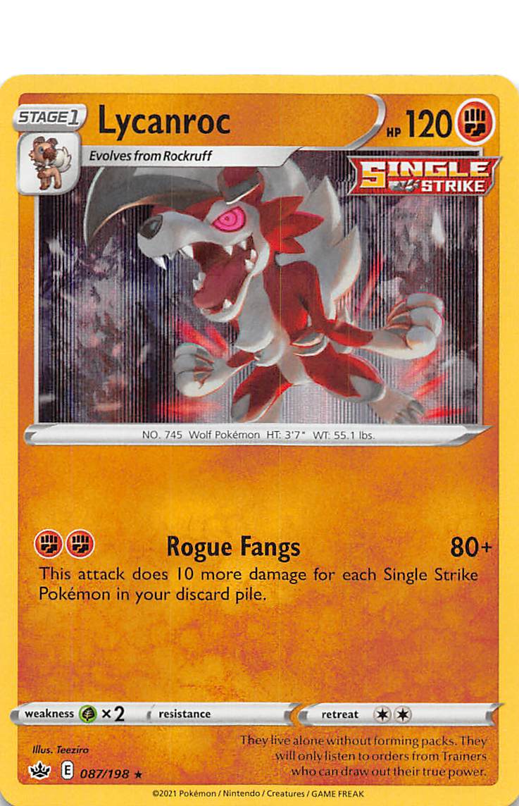 Lycanroc (087/198) [Sword & Shield: Chilling Reign] | Good Games Morley