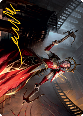 Bloodthirsty Adversary Art Card (Gold-Stamped Signature) [Innistrad: Midnight Hunt Art Series] | Good Games Morley