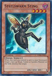 Steelswarm Sting [HA06-EN015] Super Rare | Good Games Morley