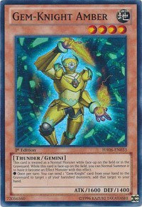 Gem-Knight Amber [HA06-EN033] Super Rare | Good Games Morley