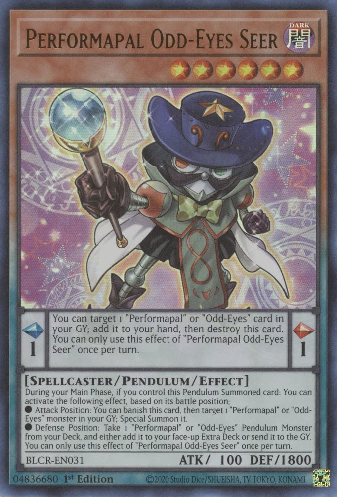 Performapal Odd-Eyes Seer [BLCR-EN031] Ultra Rare | Good Games Morley