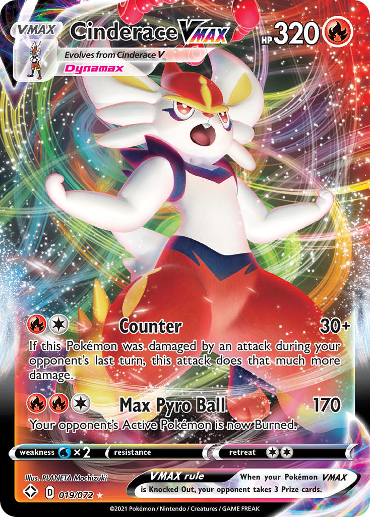 Cinderace VMAX (019/072) [Sword & Shield: Shining Fates] | Good Games Morley