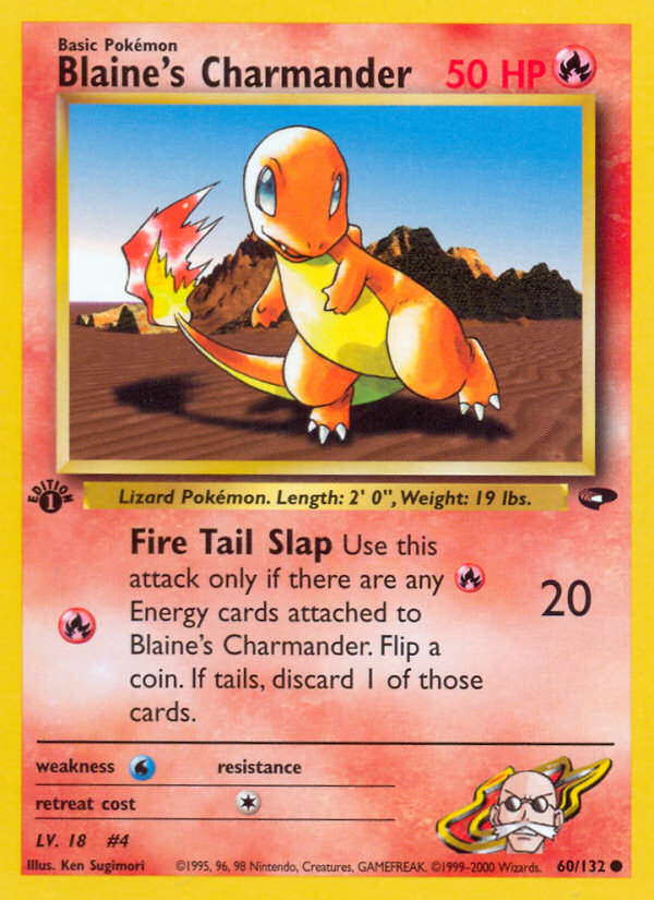 Blaine's Charmander (60/132) [Gym Challenge 1st Edition] | Good Games Morley